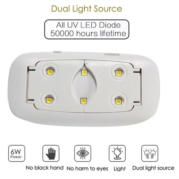 Portable Gel Light Mouse Shape Pocket Size Nail Dryer with USB Cable for All Gel - Picture 5 of 9